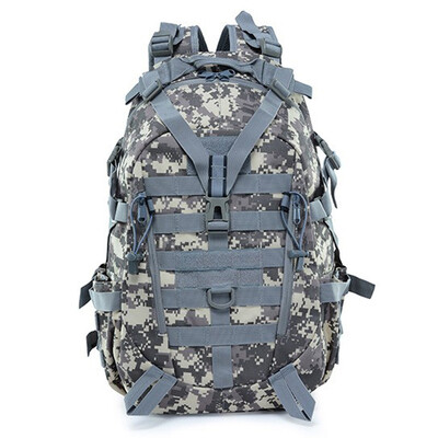 Taktický batoh QT&QY 40L pre mužov, kempingové, turistické, reflexné, outdoorové, cestovné tašky, prežitie, lezenie, taška Molle