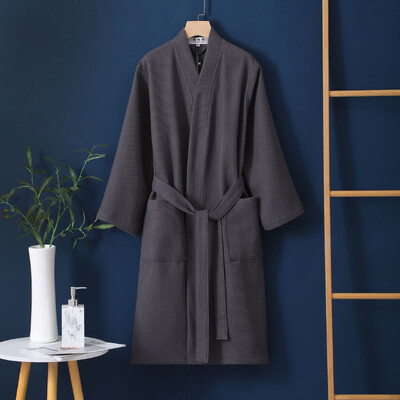 Jesenné dámske 100% bavlnené kimono župan pre družičky, ženské sexy vaflové župany, domáci župan, nevesta, svadobný peignoir