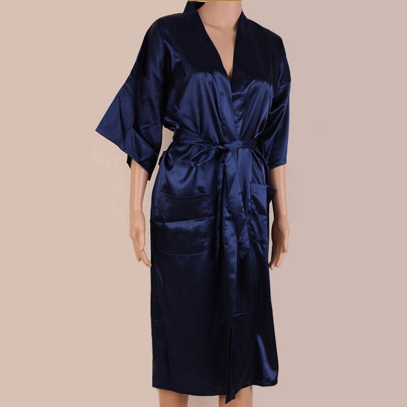 ČIERNY pánsky župan, výpredaj, kimono z umelého hodvábu, župan, nočná košeľa, pyžamo, veľkosť SML, XL, XXL, XXXL, ZhM01D