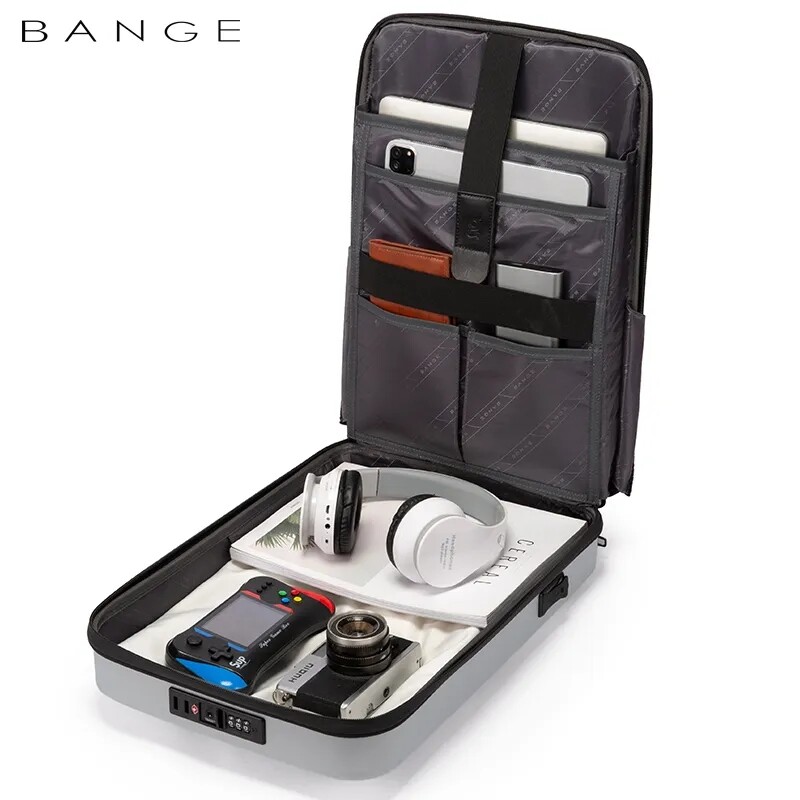 Rucsac BANGE Multifunctional Hard Shell Series Barbati Antifurt Impermeabil Laptop Rucsac barbat Business Parola