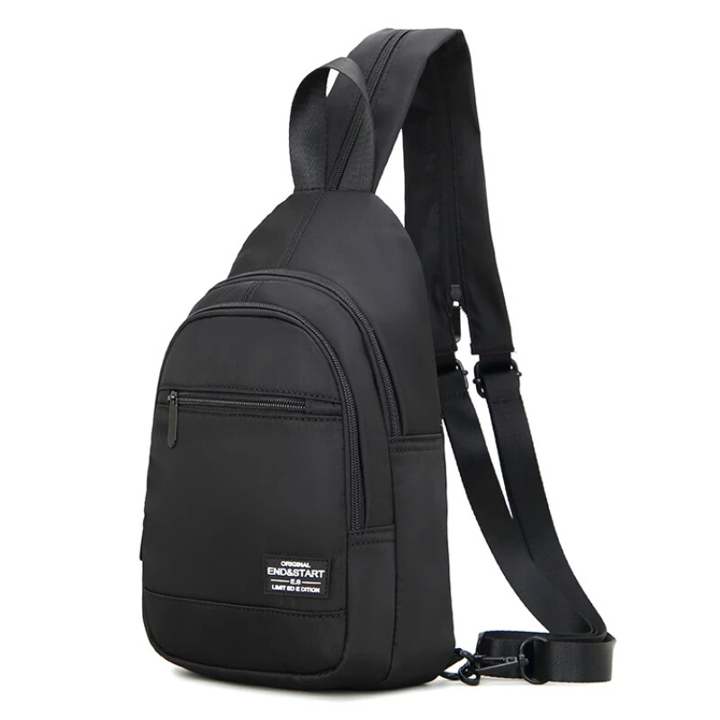 Mini férfi hátizsák divatos kis fekete vállas iskolatáska férfinak 2023 vászon Designer vízálló utazási hátizsákok textil férfi