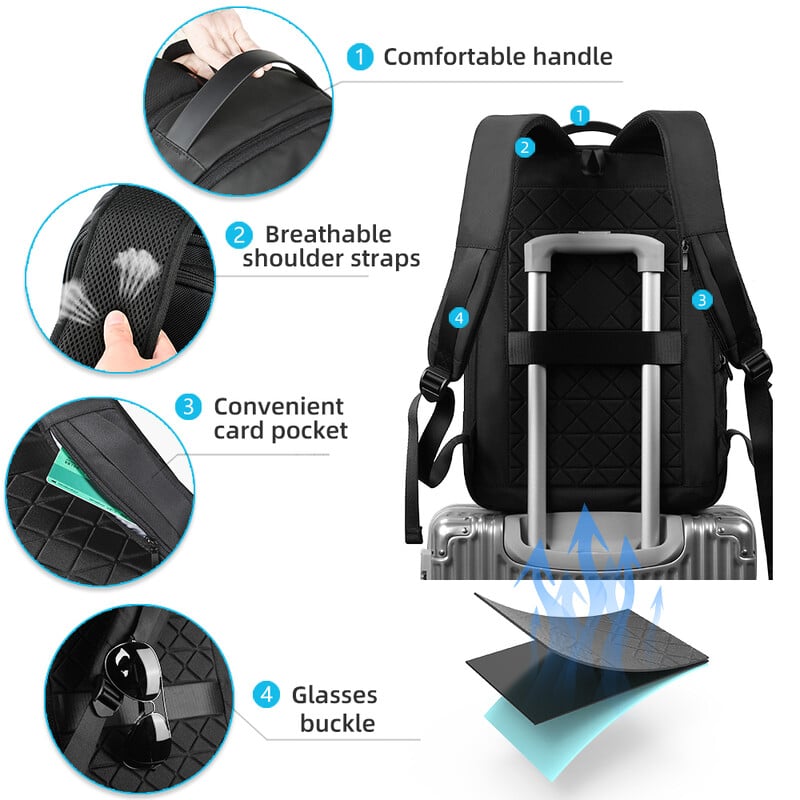 Heroic Knight Slim Man Laptop Backpack Waterproof School Bag with USB Charging For Chlapci Teenagers Luxury Batoh Men's On Work