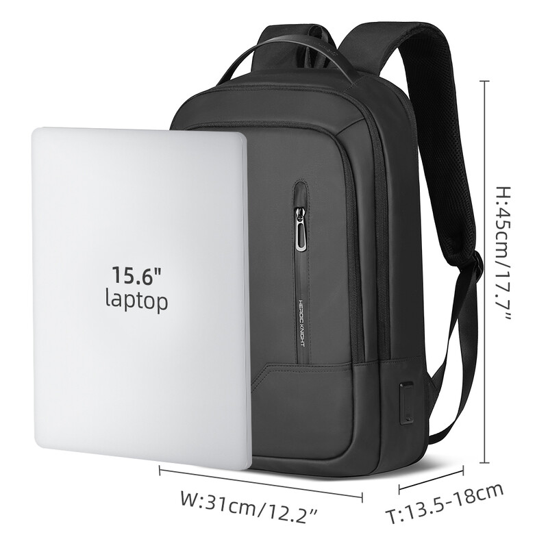 Heroic Knight Slim Man Laptop Backpack Waterproof School Bag with USB Charging For Chlapci Teenagers Luxury Batoh Men's On Work