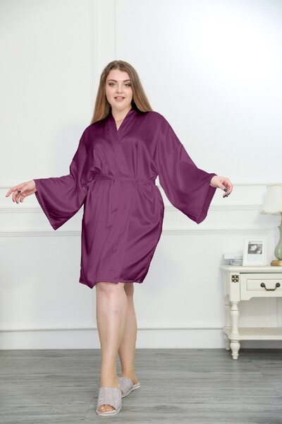 Plus veličina 3XL 4XL ogrtač kimono haljina ženska spavaćica od svilenog satena Sleewpear jednobojni kućni ogrtač ženska spavaćica široka kućna haljina