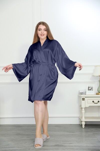 Plus veličina 3XL 4XL ogrtač kimono haljina ženska spavaćica od svilenog satena Sleewpear jednobojni kućni ogrtač ženska spavaćica široka kućna haljina