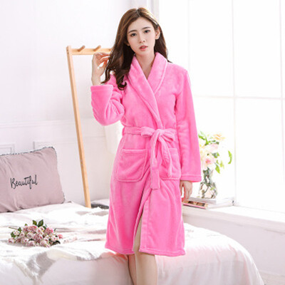 Vonios chalatas Moteriškas žieminis šiltas koralų vilnos moteriškas chalatas naktiniai kimono gėlėtas chalatas miegui Moteriški namų drabužiai