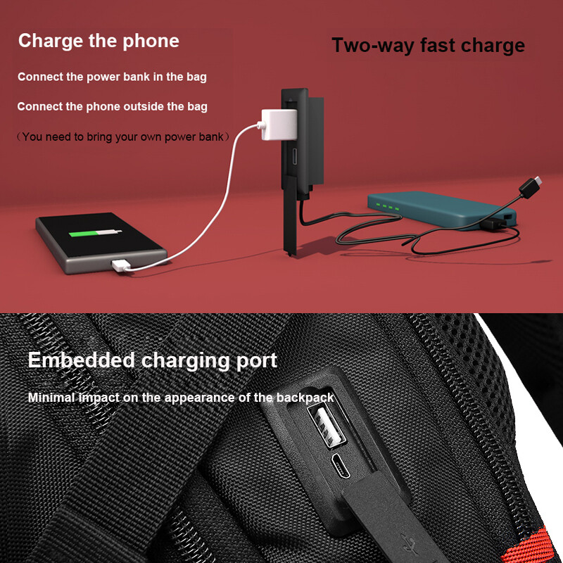 Ravel 16 17,3-palcový batoh na notebook s USB nabíjaním a ochranou proti krádeži, pracovný batoh na batožinu pre mužov a ženy, školská taška