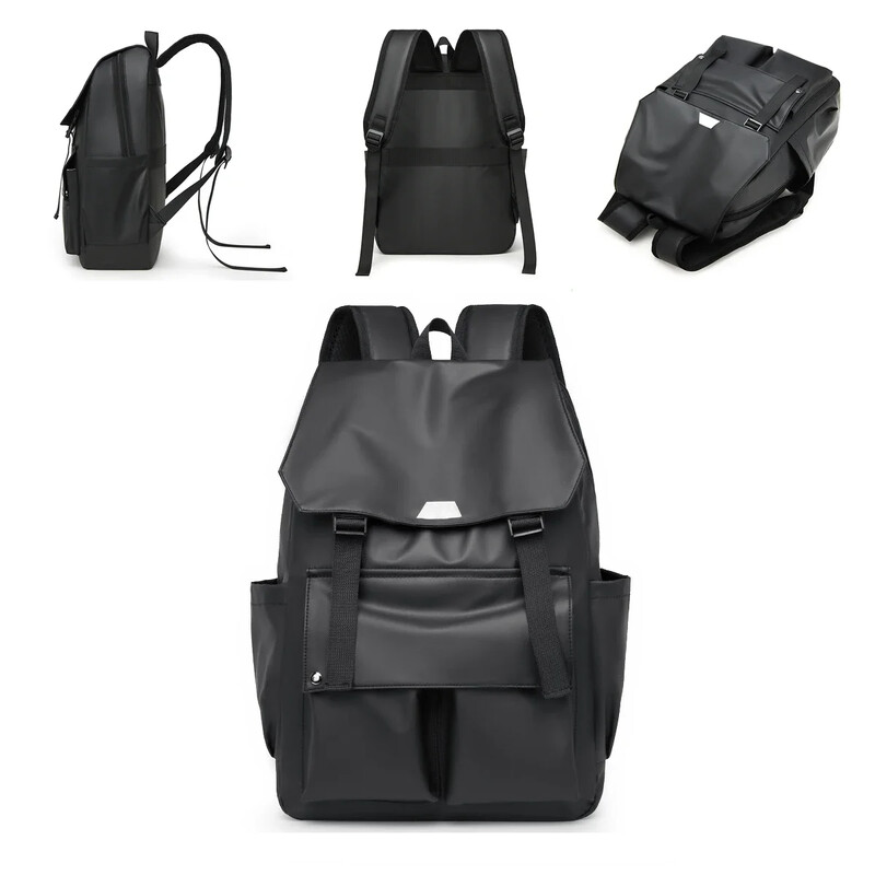 Divatos, nagy kapacitású bőr hátizsák, munka- és szabadidőtáska, könnyű utazó férfi és női divatos hátizsák