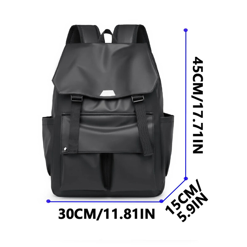 Divatos, nagy kapacitású bőr hátizsák, munka- és szabadidőtáska, könnyű utazó férfi és női divatos hátizsák