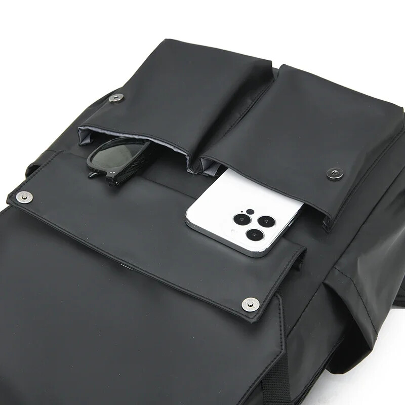 Divatos, nagy kapacitású bőr hátizsák, munka- és szabadidőtáska, könnyű utazó férfi és női divatos hátizsák