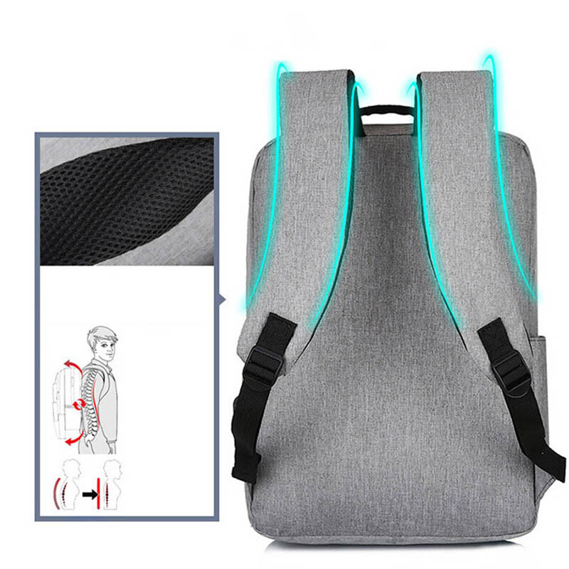 2022 Nový 15,6-palcový USB batoh na notebook, školská taška, ruksak proti krádeži, pánsky batoh, cestovný batoh, denné batohy, mužský batoh na voľný čas, Mochila