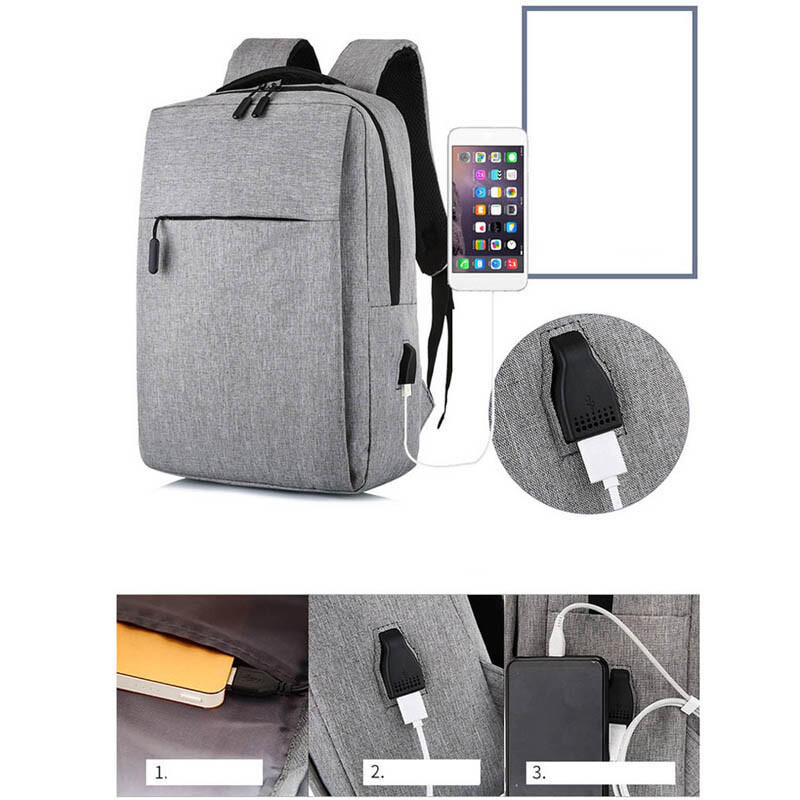 2022 Nový 15,6-palcový USB batoh na notebook, školská taška, ruksak proti krádeži, pánsky batoh, cestovný batoh, denné batohy, mužský batoh na voľný čas, Mochila