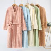 Vīriešu un sieviešu dvielis Peldmētelis Pāri Halāts Ātri Žāvējams Naktskrekls Mājas Apģērbs Ūdens Uzsūkšanās Kimono Solid Viesnīcas halāts