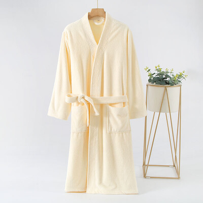 Vīriešu un sieviešu dvielis Peldmētelis Pāri Halāts Ātri Žāvējams Naktskrekls Mājas Apģērbs Ūdens Uzsūkšanās Kimono Solid Viesnīcas halāts