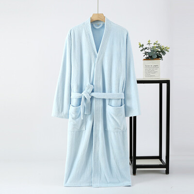 Vīriešu un sieviešu dvielis Peldmētelis Pāri Halāts Ātri Žāvējams Naktskrekls Mājas Apģērbs Ūdens Uzsūkšanās Kimono Solid Viesnīcas halāts