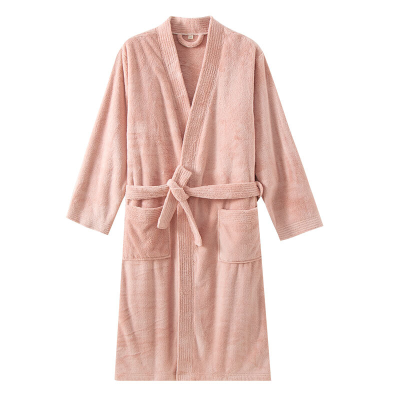 Meeste ja naiste käterätik hommikumantel Paarid hommikumantel Kiirelt kuivav öösärk Koduriided Vee imav Kimono Solid Hotellimantel