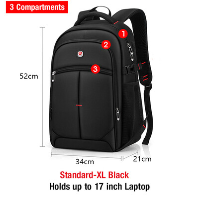 Batoh na notebook pre mužov a ženy, taška na notebook 15,6 a 17 palcov, školský batoh na notebook pre tínedžerov