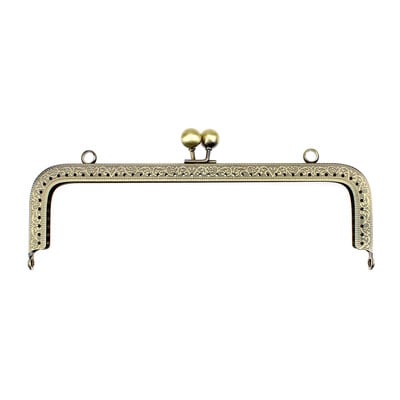 Cadru de posetă cu model vintage, 20 cm, închizătoare de sărut, închizătoare de metal pentru poșetă, cadru, geantă, mâner, cadru, cataramă, accesoriu pentru geantă pentru femei, bricolaj