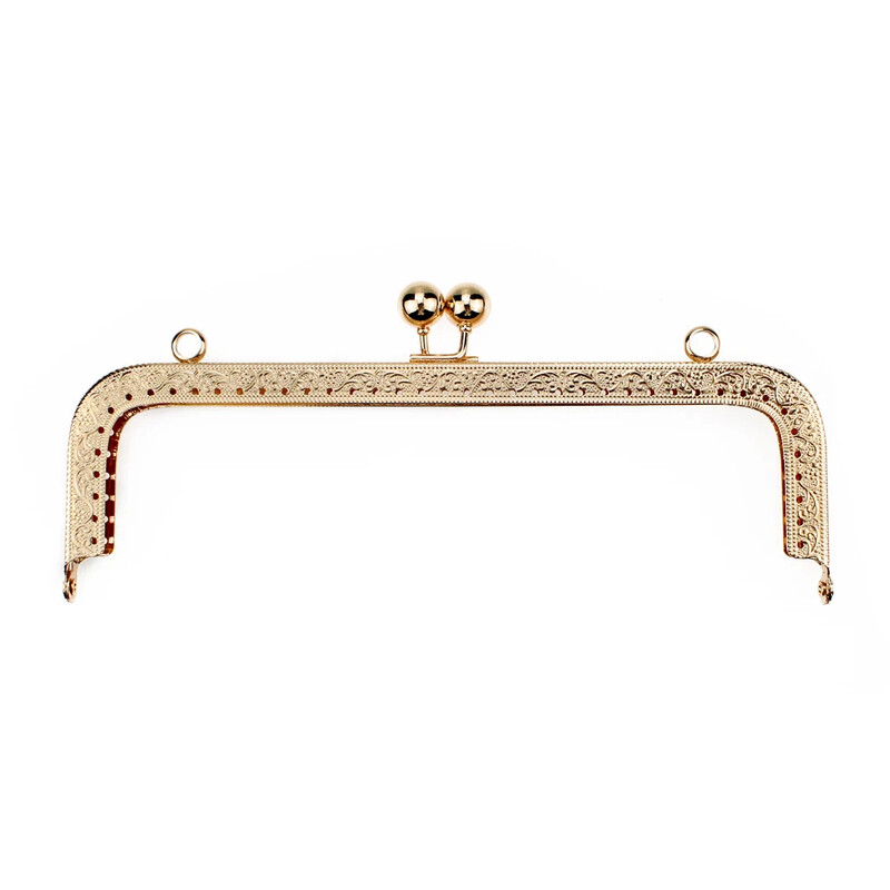 Cadru de posetă cu model vintage, 20 cm, închizătoare de sărut, închizătoare de metal pentru poșetă, cadru, geantă, mâner, cadru, cataramă, accesoriu pentru geantă pentru femei, bricolaj