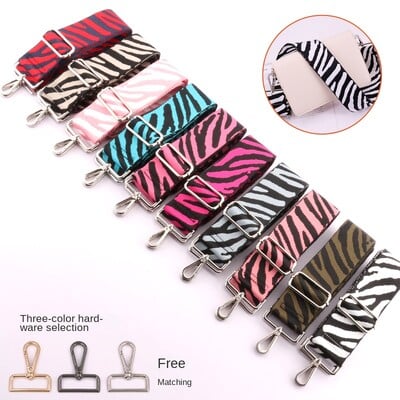 SUZAOZHE Ladies Zebra Print vállpántos deréktáska Vászontáska Vállpántos táska DIY állítható kiegészítő táska