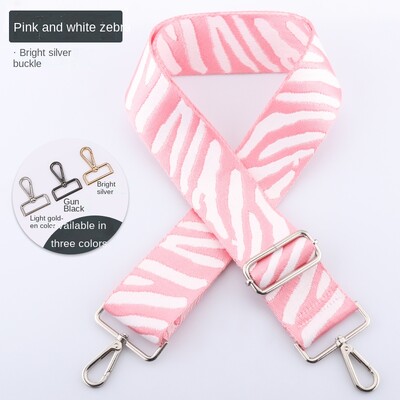 SUZAOZHE Geantă cu curea de umăr cu imprimeu cu zebră pentru femei, geantă de pânză, geantă de umăr, geantă pentru accesorii reglabilă, bricolaj