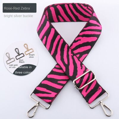 SUZAOZHE Geantă cu curea de umăr cu imprimeu cu zebră pentru femei, geantă de pânză, geantă de umăr, geantă pentru accesorii reglabilă, bricolaj