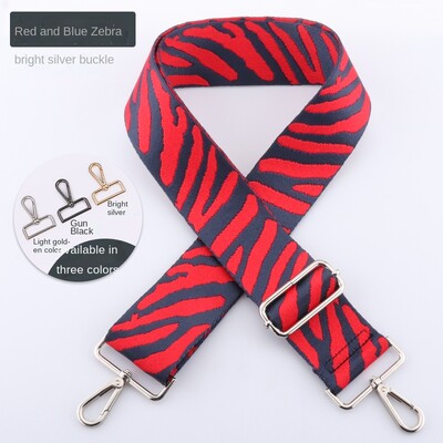 SUZAOZHE Geantă cu curea de umăr cu imprimeu cu zebră pentru femei, geantă de pânză, geantă de umăr, geantă pentru accesorii reglabilă, bricolaj