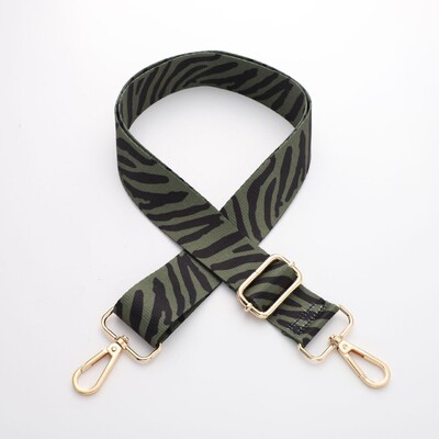 SUZAOZHE Geantă cu curea de umăr cu imprimeu cu zebră pentru femei, geantă de pânză, geantă de umăr, geantă pentru accesorii reglabilă, bricolaj