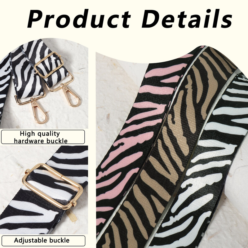 Curea de umăr pentru portofel cu dungi la modă, curea de umăr de schimb pentru geantă de mână, curea de umăr reglabilă, simplă și reglabilă.