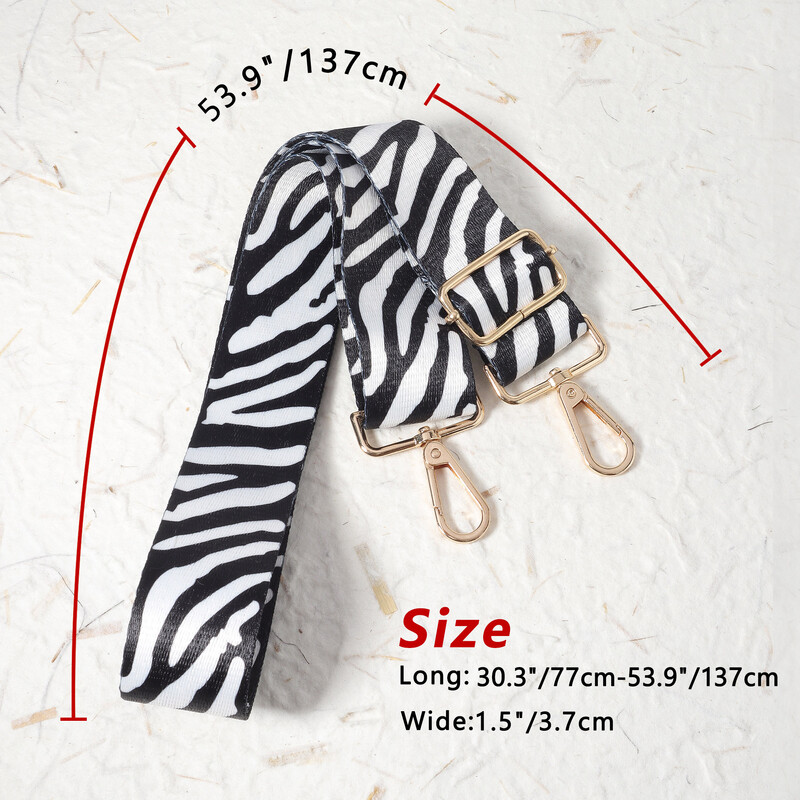 Curea de umăr pentru portofel cu dungi la modă, curea de umăr de schimb pentru geantă de mână, curea de umăr reglabilă, simplă și reglabilă.