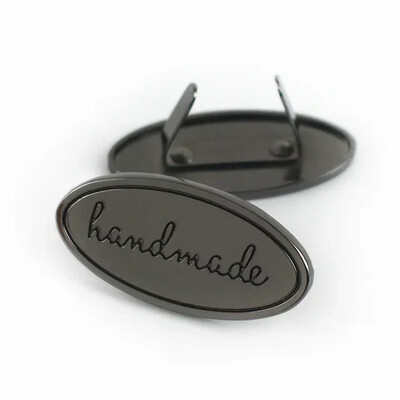 10 τμχ Deepeel 35/40mm Χειροποίητη Μεταλλική Τσάντα Ετικέτα Χειροτεχνίας Διακοσμητικές Ετικέτες για πόρπες Πορτοφόλια Αξεσουάρ DIY εξαρτήματα για σακούλες ραπτικής