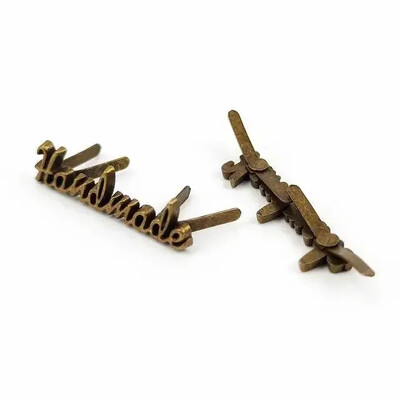 10 τμχ Deepeel 35/40mm Χειροποίητη Μεταλλική Τσάντα Ετικέτα Χειροτεχνίας Διακοσμητικές Ετικέτες για πόρπες Πορτοφόλια Αξεσουάρ DIY εξαρτήματα για σακούλες ραπτικής