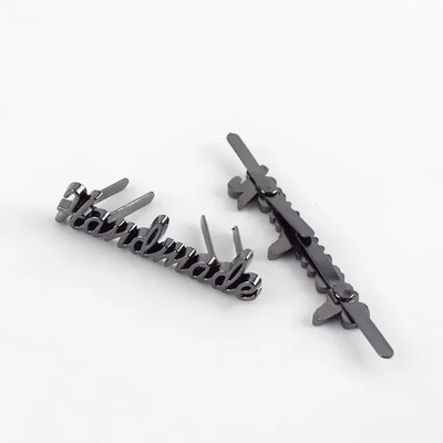 10 τμχ Deepeel 35/40mm Χειροποίητη Μεταλλική Τσάντα Ετικέτα Χειροτεχνίας Διακοσμητικές Ετικέτες για πόρπες Πορτοφόλια Αξεσουάρ DIY εξαρτήματα για σακούλες ραπτικής