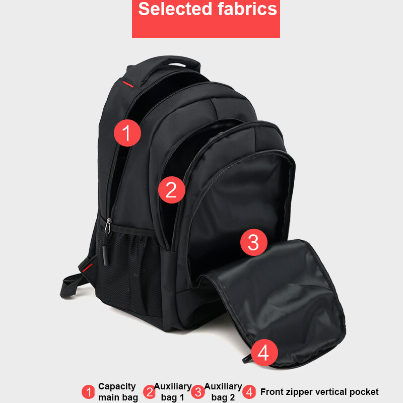 Lielas ietilpības 14 collu Oksfordas auduma biznesa mugursoma Vīriešu mugursoma viegla ceļojumu mugursoma Unisex klēpjdatora mugursoma