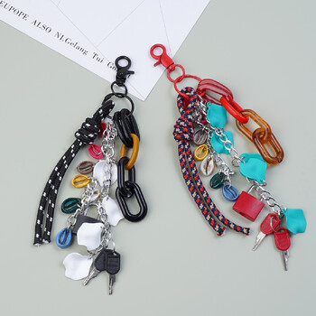 Πολυλειτουργικό Diy Acrylic Bag Charms Μπρελόκ Αλυσίδα κλειδαριάς για χαριτωμένη γυναικεία θήκη τηλεφώνου Κρεμαστά στολίδια Αξεσουάρ τσάντας