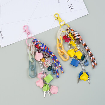 Πολυλειτουργικό Diy Acrylic Bag Charms Μπρελόκ Αλυσίδα κλειδαριάς για χαριτωμένη γυναικεία θήκη τηλεφώνου Κρεμαστά στολίδια Αξεσουάρ τσάντας