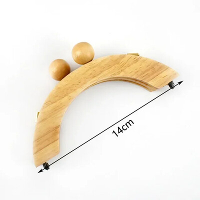 1 db Deepeel 14-28 cm-es fa táska fogantyús táskák zárható csók kapcsos pénztárca keretek zár csatok fogantyúk barkács varrókonzolok kiegészítők