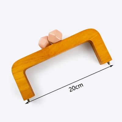 1 db Deepeel 14-28 cm-es fa táska fogantyús táskák zárható csók kapcsos pénztárca keretek zár csatok fogantyúk barkács varrókonzolok kiegészítők