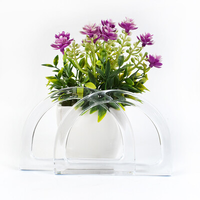 2/5 τμχ Deepeel 12cm Σχήμα D Τσάντα Πλαστική λαβή Μόδα Γυναικεία Πορτοφόλι Πλαίσιο Υφαντή-τσάντα Ανταλλακτικές λαβές Αξεσουάρ υλικού