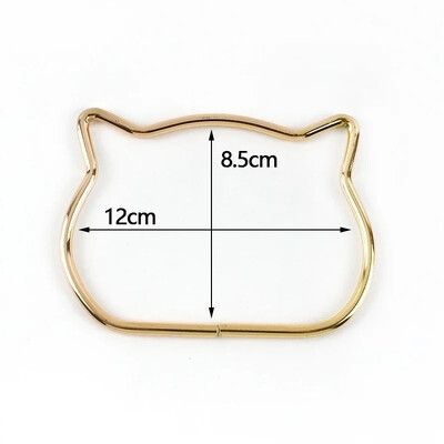 Χειροποίητα αξεσουάρ για τσάντες 1/2Pc Στρογγυλή λαβή τσάντας σε σχήμα D με μεταλλικό δαχτυλίδι Χειροποίητα αξεσουάρ για τσάντες