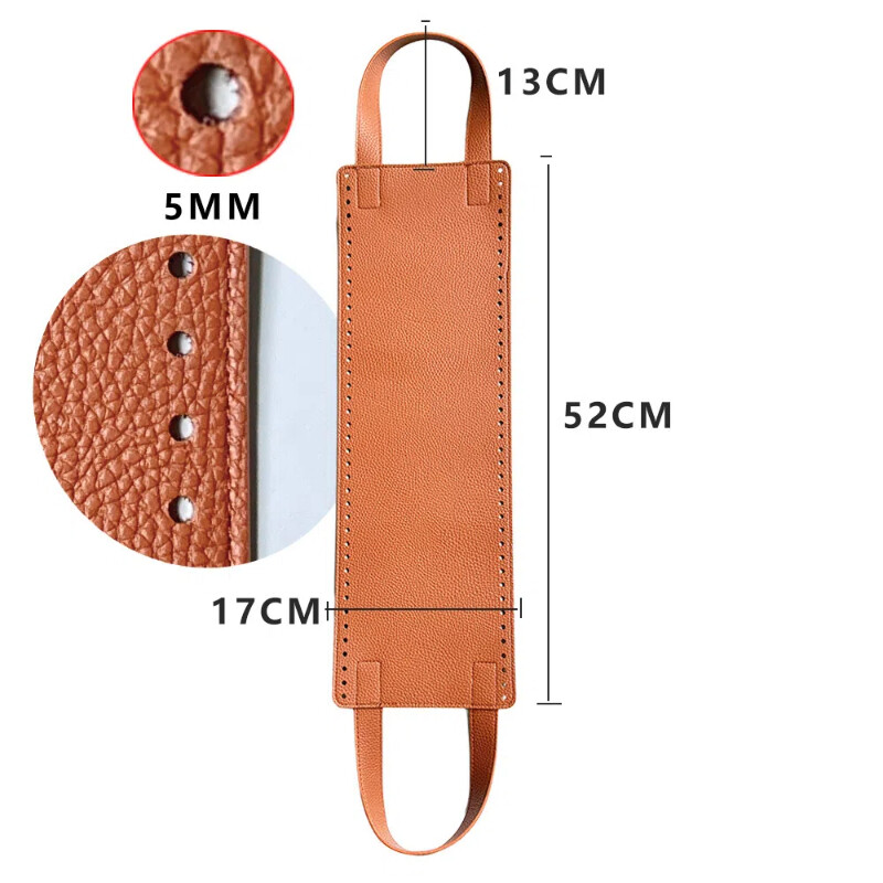 Bricolaj tricotat croșetat geantă de mână geantă de umăr Accesorii de cusut pentru fundul PU Mânere pentru confecţionarea pungilor croşetate manual pentru genţi