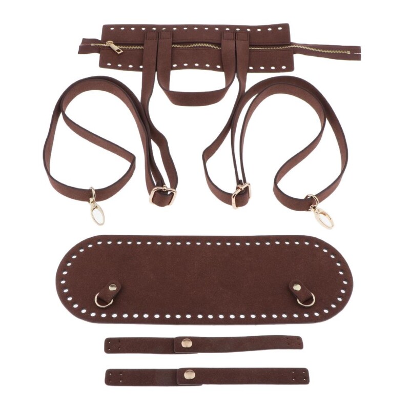 3x / szett női bőr kézitáska, barkács kötőtáska, gyártás