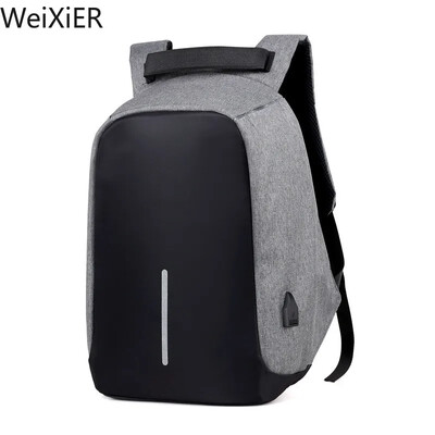Taška proti krádeži, pánsky ruksak na notebook, cestovný batoh na notebook, dámsky veľkokapacitný obchodný batoh s USB nabíjaním, vysokoškolský študentský školský batoh cez rameno