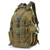 40L taktický batoh pre mužov, kempingové, turistické, reflexné, outdoorové cestovné tašky, Molle 3P lezecký batoh
