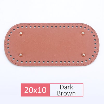 QJH 1 ks PU kožené oválne/okrúhle dlhé pletenie háčkované tašky spodná časť pre hrubú priadzu DIY tkanie potreby bytové dekorácie výroba kabeliek