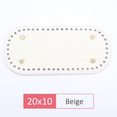 QJH 1 ks PU kožené oválne/okrúhle dlhé pletenie háčkované tašky spodná časť pre hrubú priadzu DIY tkanie potreby bytové dekorácie výroba kabeliek