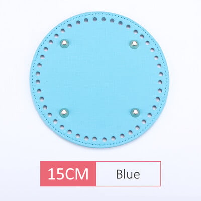 QJH 1 ks PU kožené oválne/okrúhle dlhé pletenie háčkované tašky spodná časť pre hrubú priadzu DIY tkanie potreby bytové dekorácie výroba kabeliek