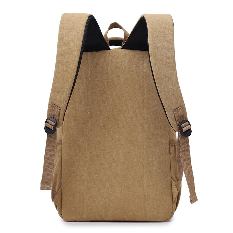 Plátenný batoh pre mužov, outdoorový kempingový batoh, mužský mládežnícky khaki nepremokavý cestovný batoh, denný pracovný batoh, armádna zelená, sivá