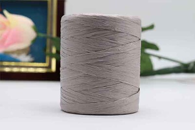 180M/ρολό Βαμβακερό νήμα Raffia για πλέξιμο στο χέρι Καλοκαιρινά καπέλα Τσάντες πλεκτό βελονάκι DIY Χειροποίητο νήμα πλεκτό χειροτεχνίας