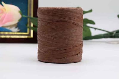 180M/ρολό Βαμβακερό νήμα Raffia για πλέξιμο στο χέρι Καλοκαιρινά καπέλα Τσάντες πλεκτό βελονάκι DIY Χειροποίητο νήμα πλεκτό χειροτεχνίας